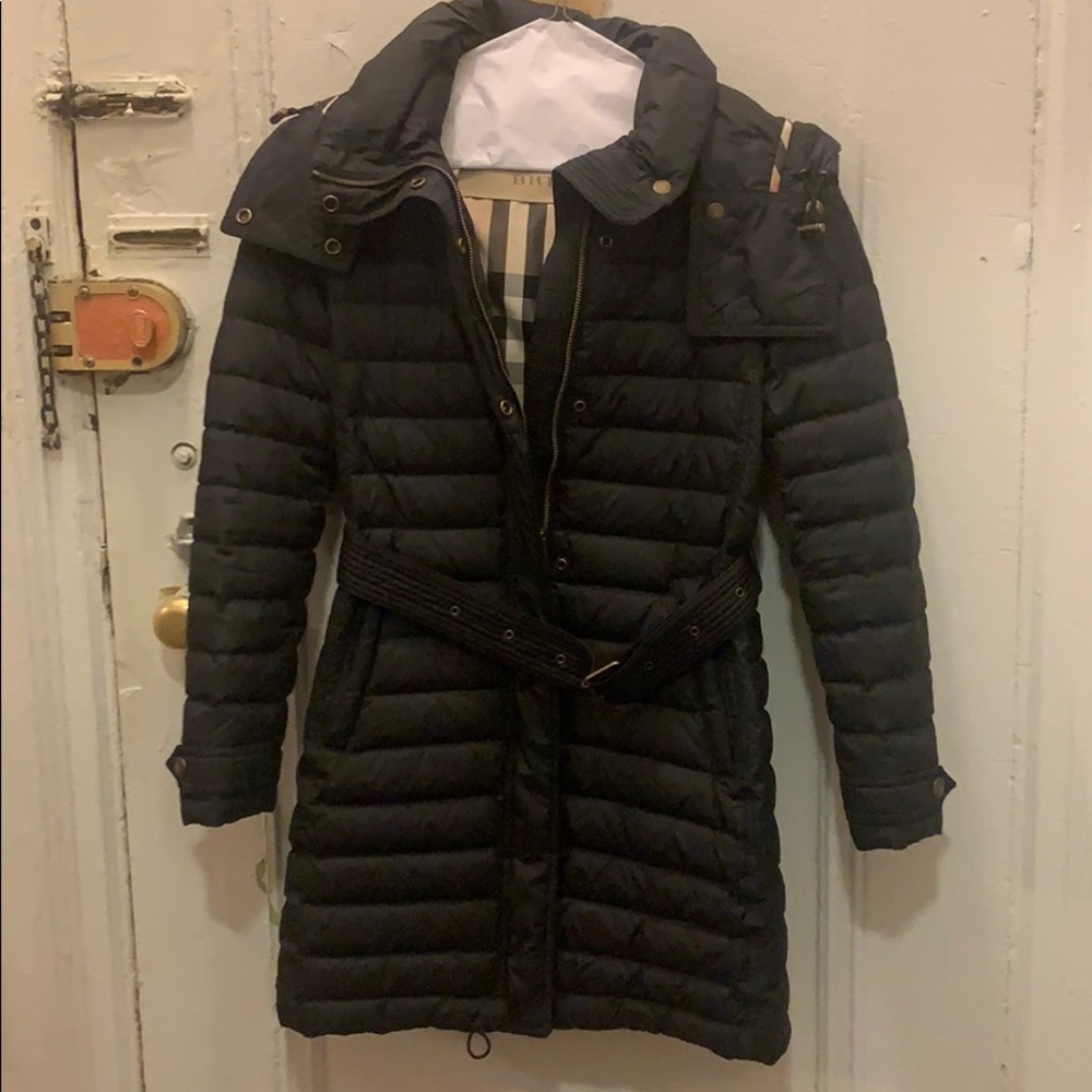 Burberry ‘Colbrooke” Channel Quilt Down Coat